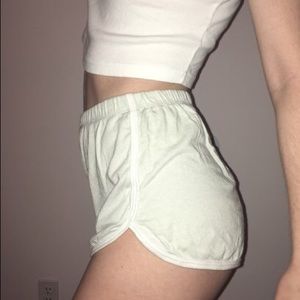 Lisette mint colored brandy shorts